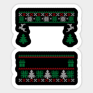 ugly sweater Sticker